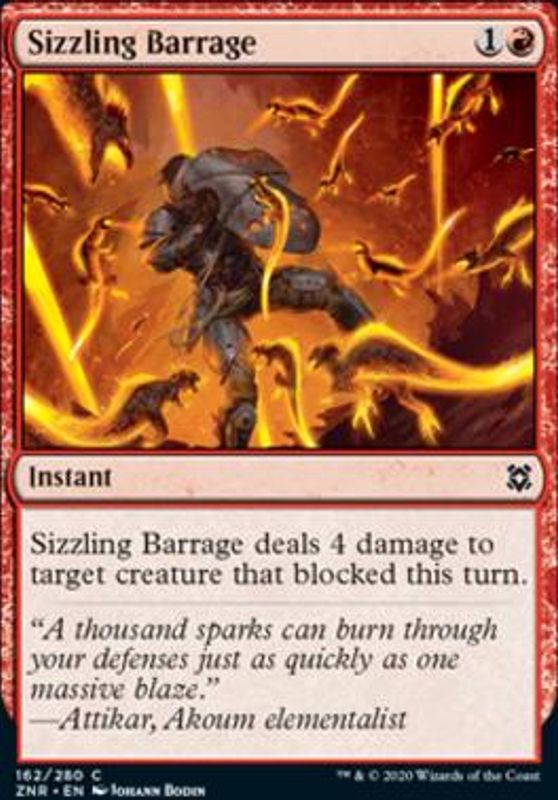 Sizzling Barrage (foil)