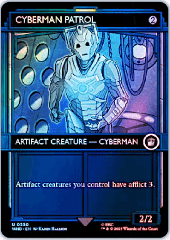 Cyberman Patrol (0550 - Traditional Foil - Showcase)