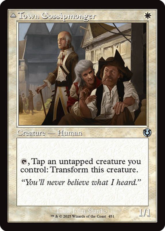 Town Gossipmonger (Retro Frame) (Foil)