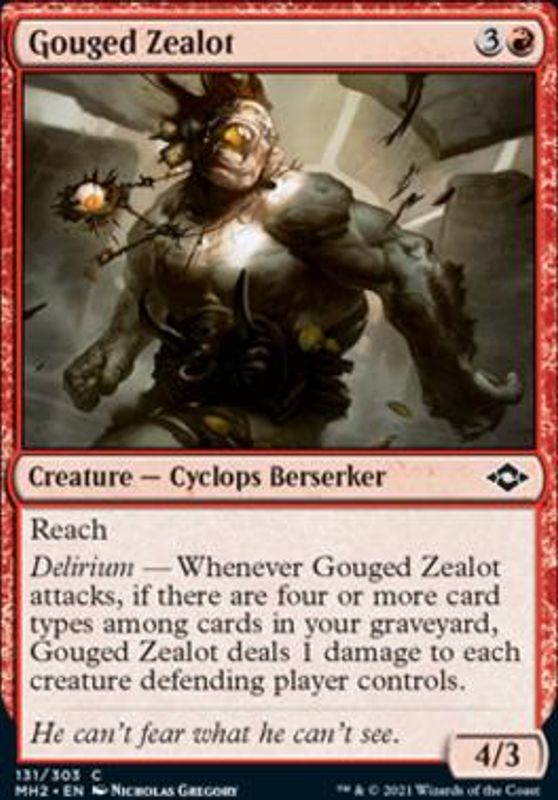 Gouged Zealot (foil)