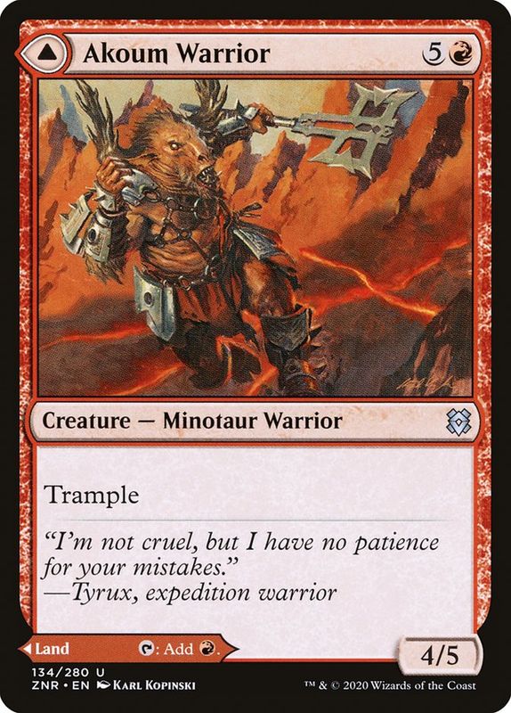 Akoum Warrior (foil)