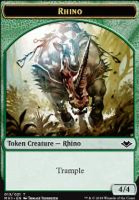 Rhino Token (foil)