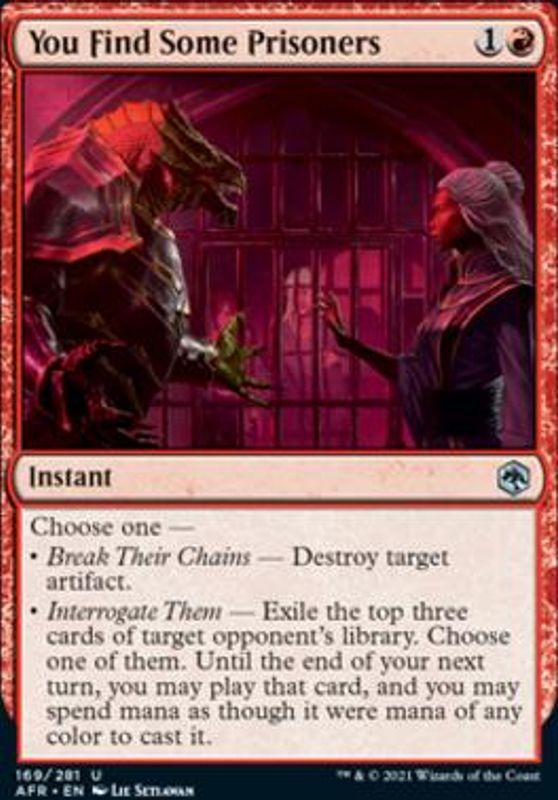 You Find Some Prisoners (foil)
