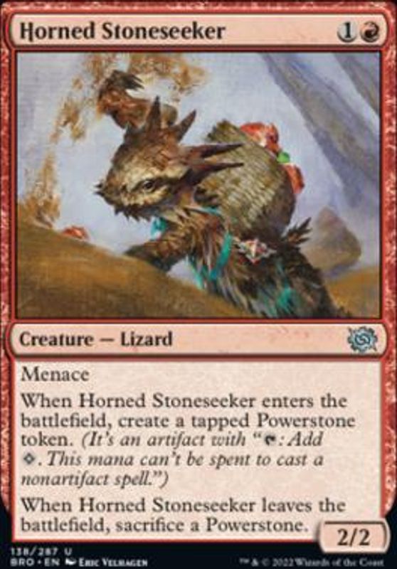 Horned Stoneseeker (foil)