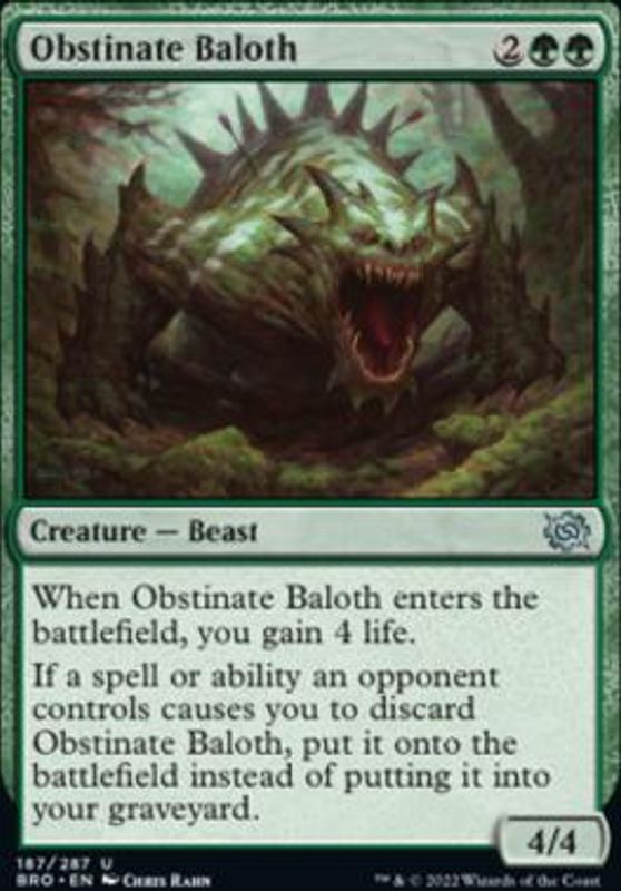 Obstinate Baloth (foil)
