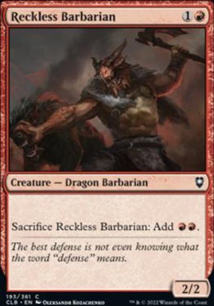 Hovedbilde Reckless Barbarian (foil)
