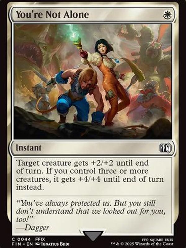 You're Not Alone (Foil)