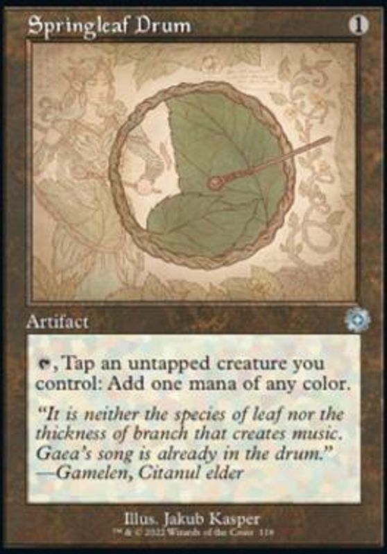 Springleaf Drum (Schematic Art) (foil)