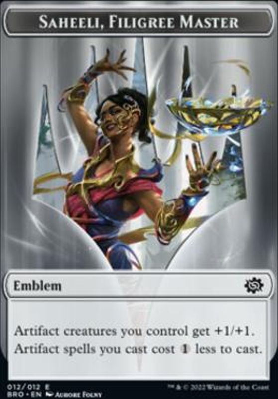 Saheeli, Filigree Master Emblem