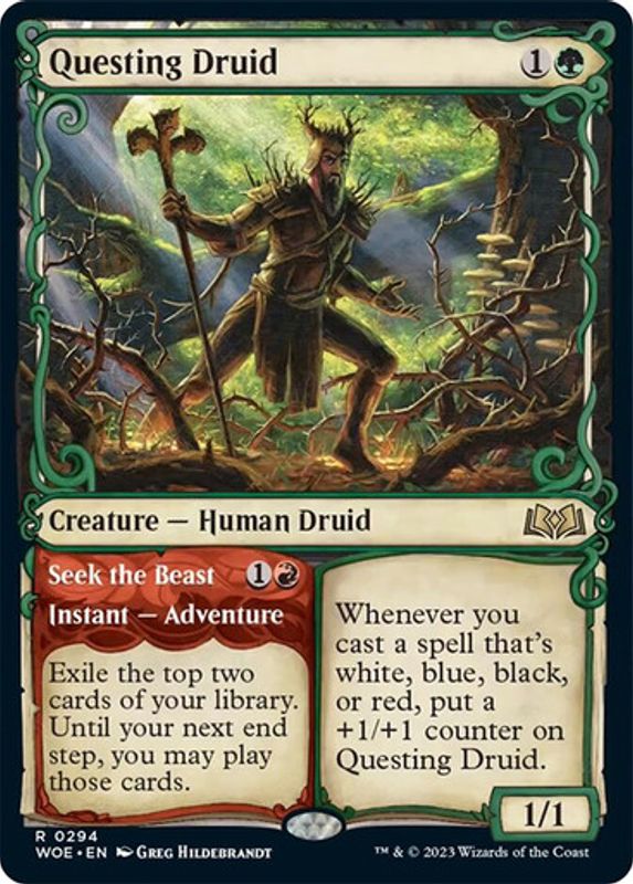 Questing Druid (Showcase) (Foil)