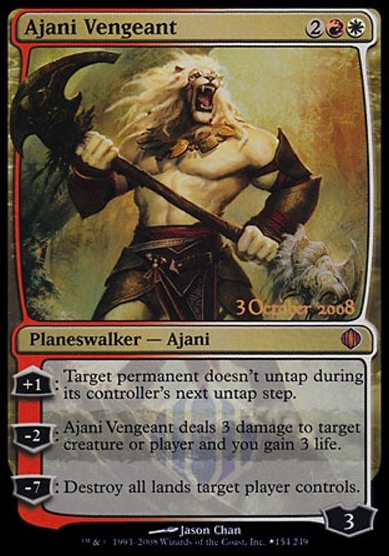 Ajani Vengeant (Prerelease Foil)