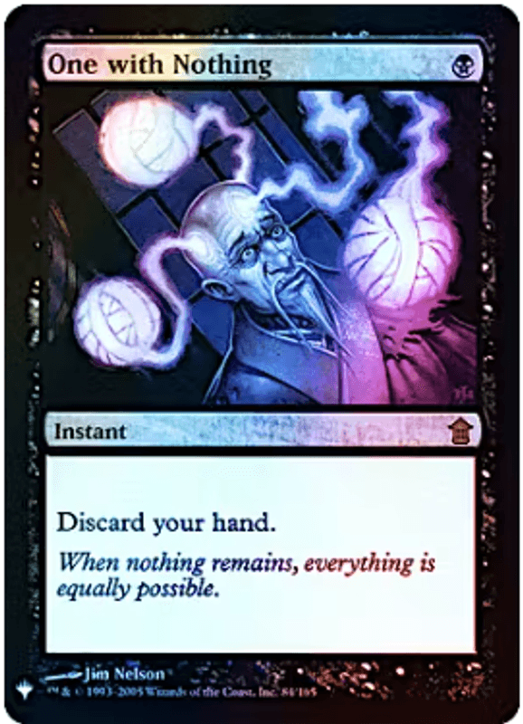 One with Nothing (Foil)
