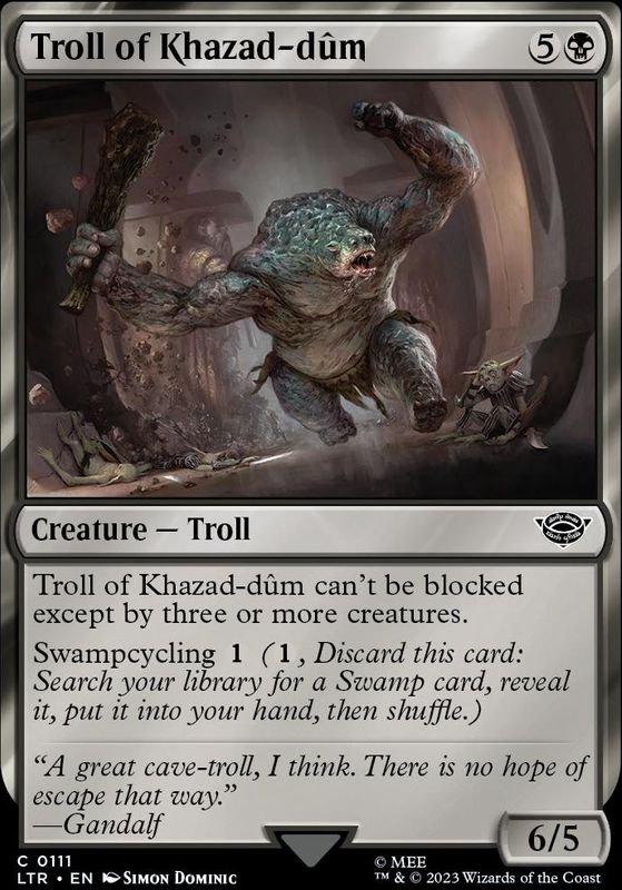 Troll of Khazad-dum (foil)