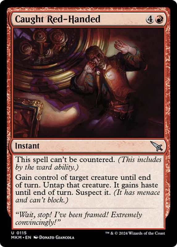 Caught Red-Handed (Foil)