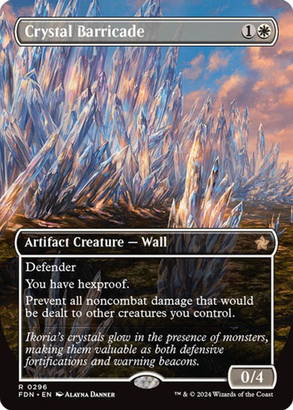 Crystal Barricade (Borderless) (Foil)