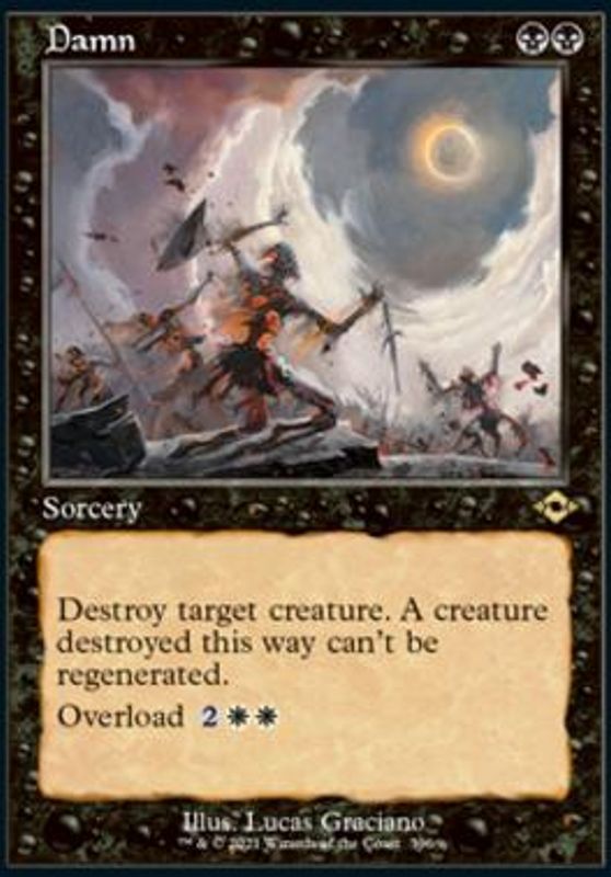 Damn (Retro Frame, Foil)