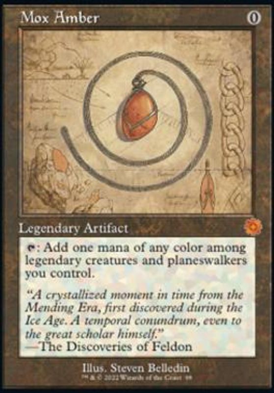 Mox Amber (Schematic Art) (foil)