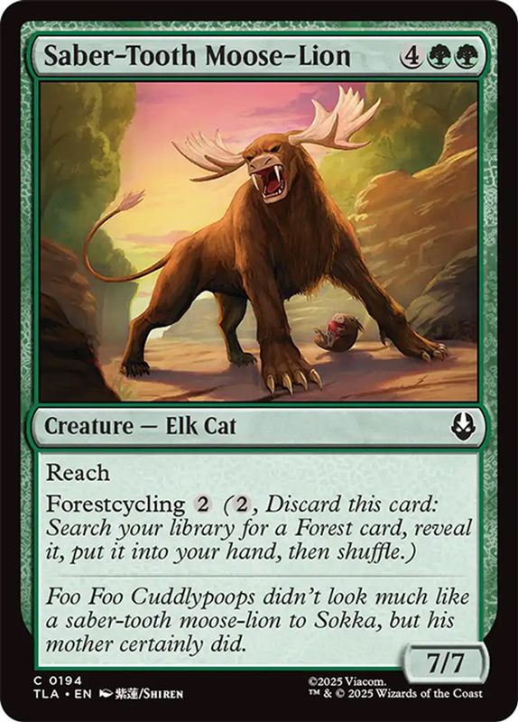 Saber-Tooth Moose-Lion