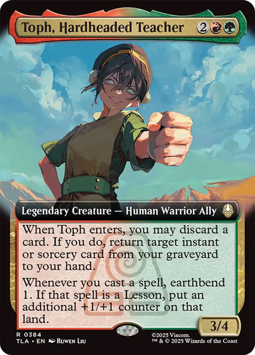 Toph, Hardheaded Teacher (Extended Art) (Foil)