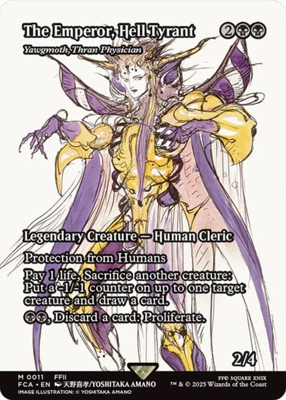 Yawgmoth, Thran Physician (The Emperor, Hell Tyrant) (Borderless)