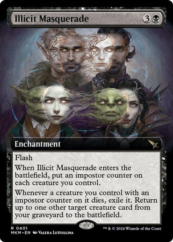 Illicit Masquerade (Extended Art) (Foil)