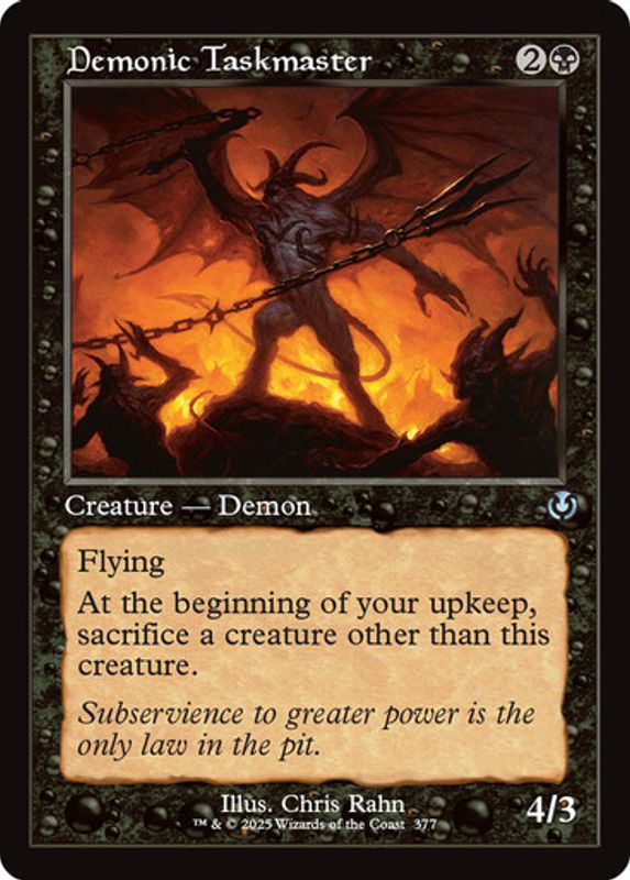 Demonic Taskmaster (Retro Frame) (Foil)
