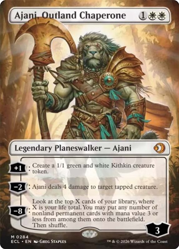 Ajani, Outland Chaperone (borderless)