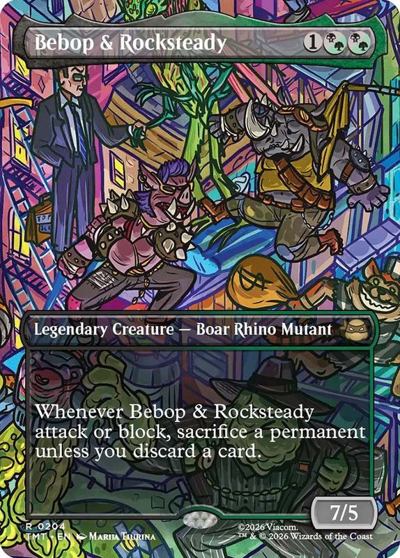 Bebop & Rocksteady (Borderless) (Foil)