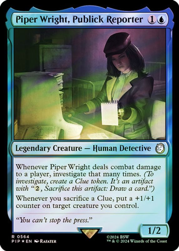 Piper Wright, Publick Reporter (0564 - Surge Foil)