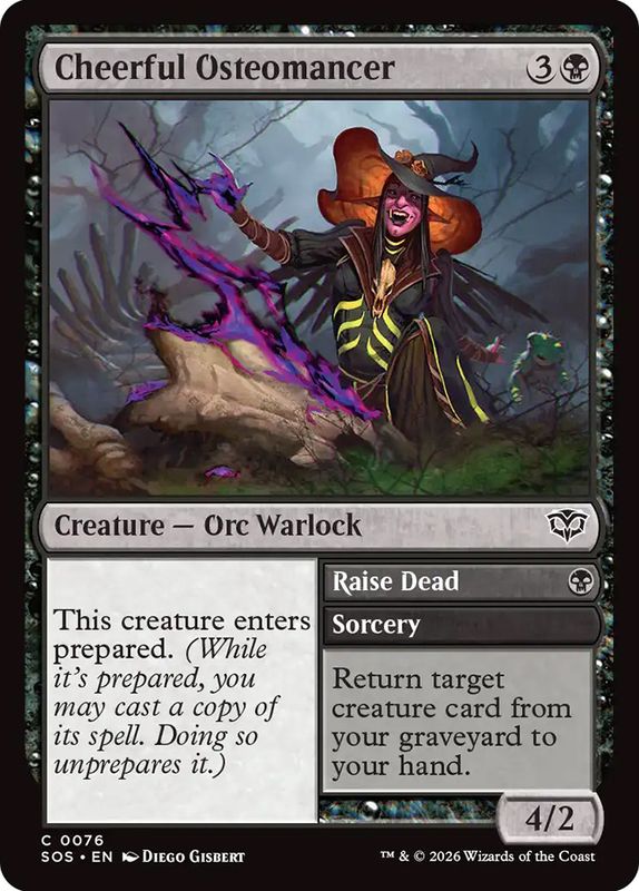 Cheerful Osteomancer // Raise Dead (Foil)