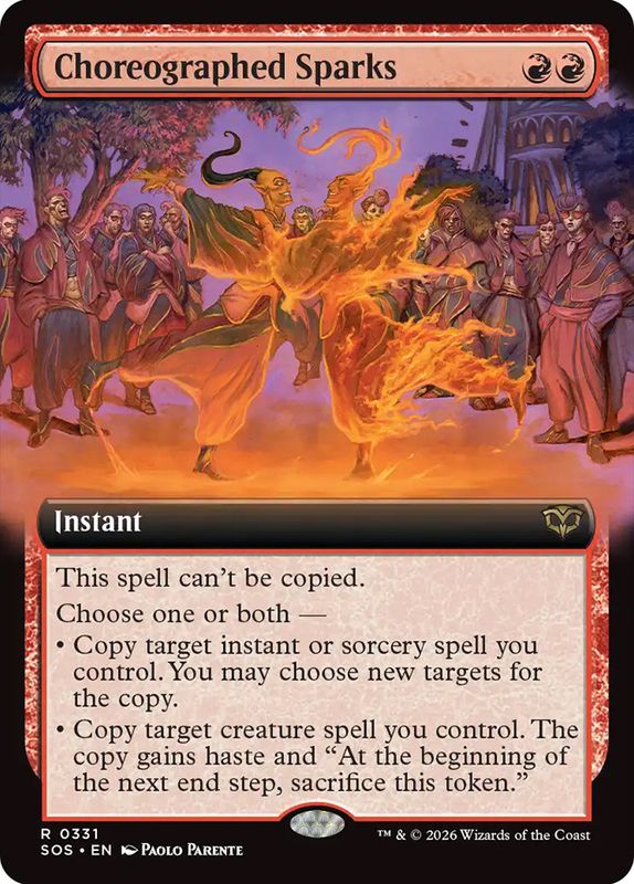 Choreographed Sparks (Extended Art)