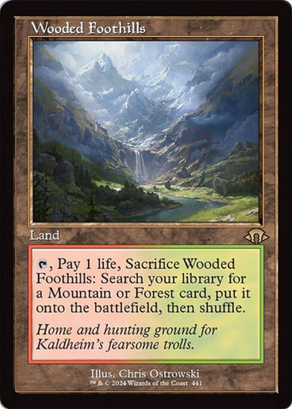 Wooded Foothills (Retro Frame) (Foil)