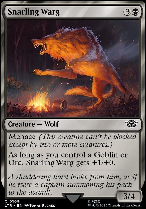 Snarling Warg (foil)