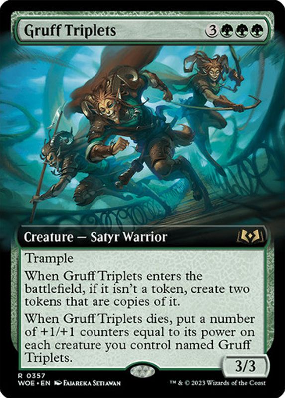 Gruff Triplets (Extended Art) (Foil)