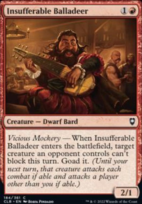 Insufferable Balladeer (foil)