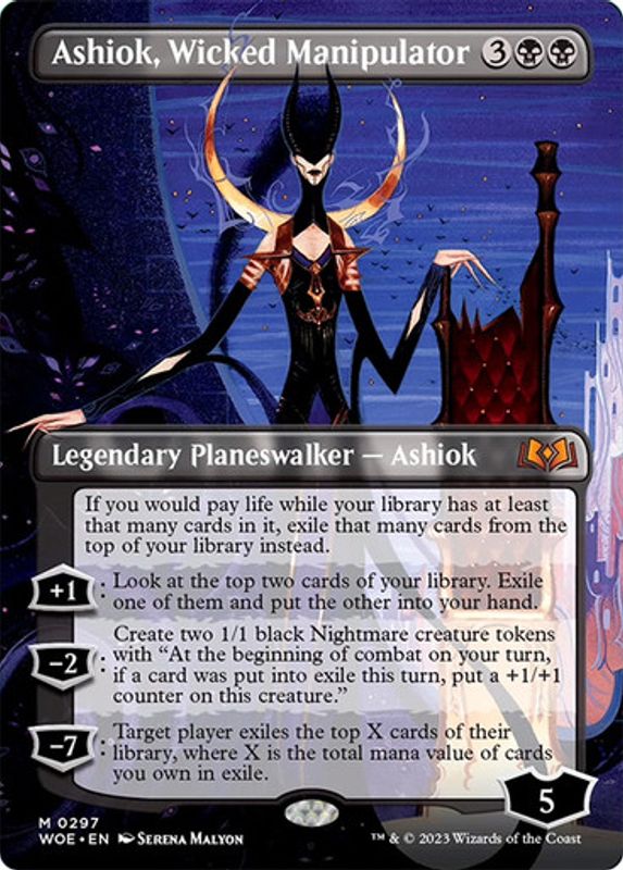 Ashiok, Wicked Manipulator (Borderless) (foil)