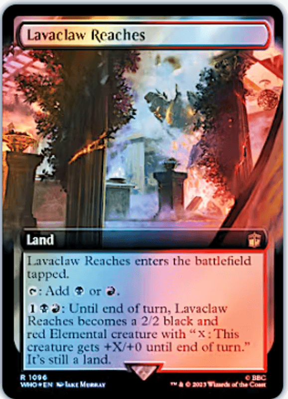 Lavaclaw Reaches (1096 - Surge Foil - Extended Art)