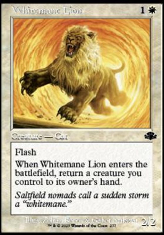 Whitemane Lion (Retro Frame)