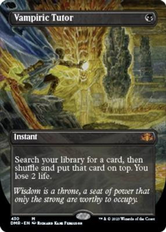 Vampiric Tutor (Borderless, Foil)