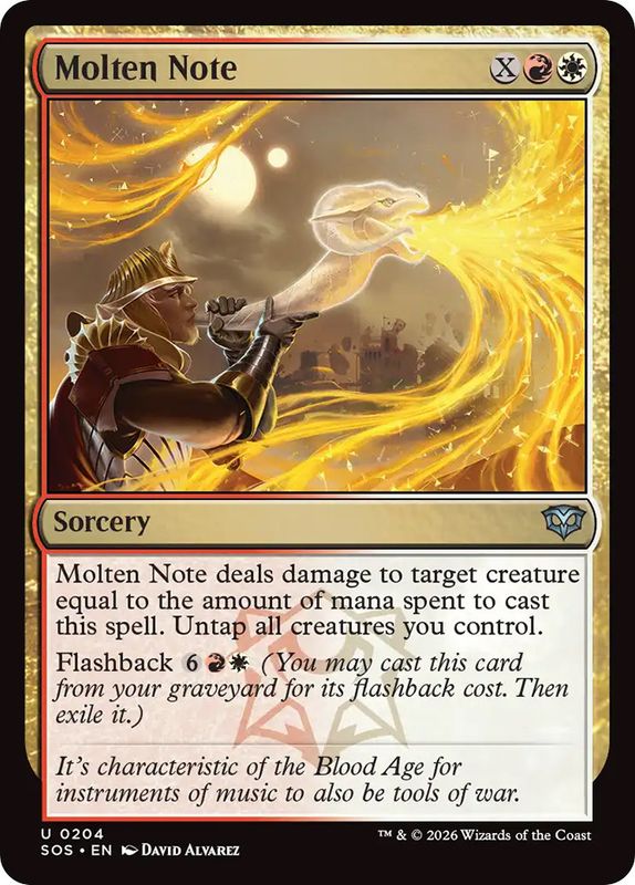 Molten Note (Foil)