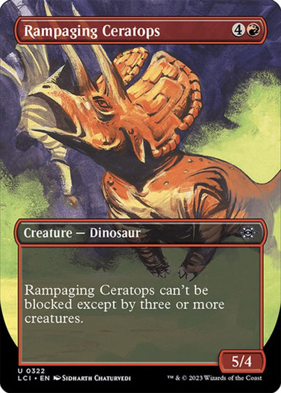 Rampaging Ceratops (Borderless) (Foil)