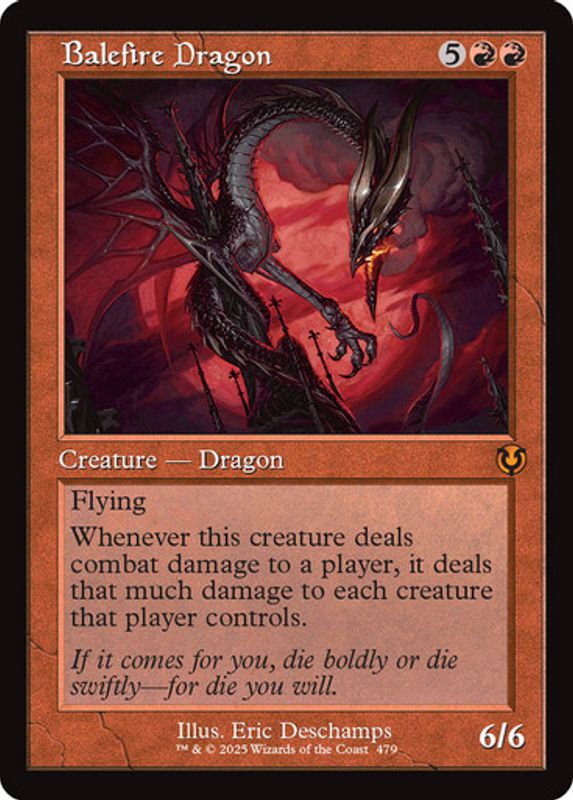 Balefire Dragon (Retro Frame) (Foil)