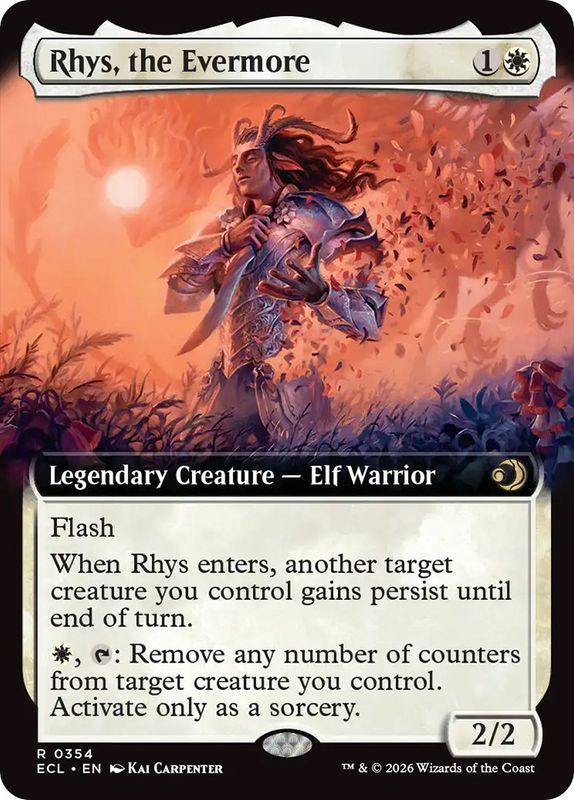 Rhys, the Evermore (extended art) (Foil)