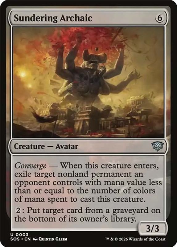 Sundering Archaic (Foil)