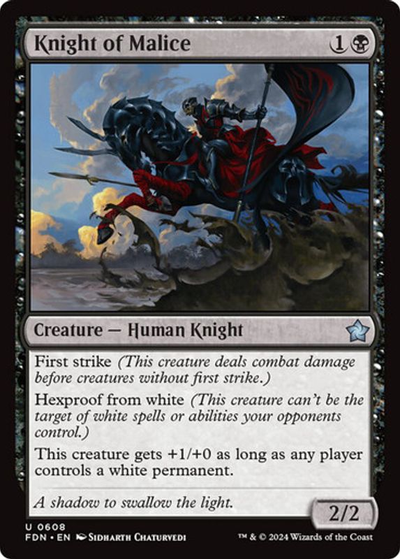 Knight of Malice (Foil)