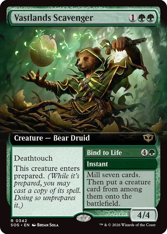 Vastlands Scavenger // Bind to Life (Extended Art)