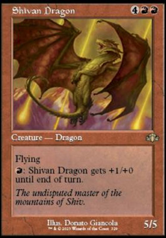 Shivan Dragon (Retro Frame) (foil)