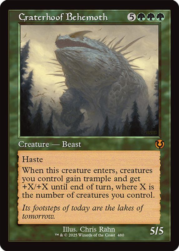 Craterhoof Behemoth (Retro Frame) (Foil)