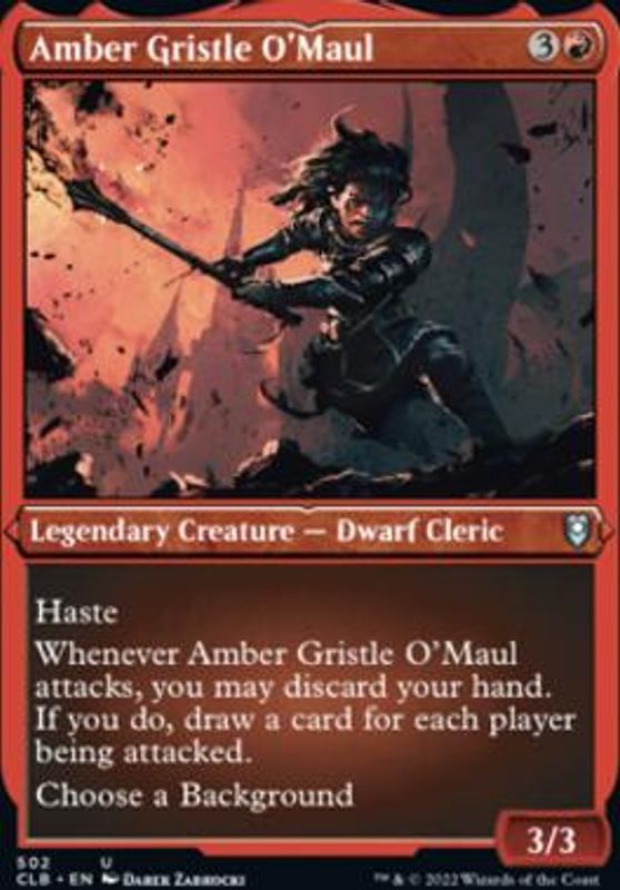 Amber Gristle O'Maul (Foil Etched)